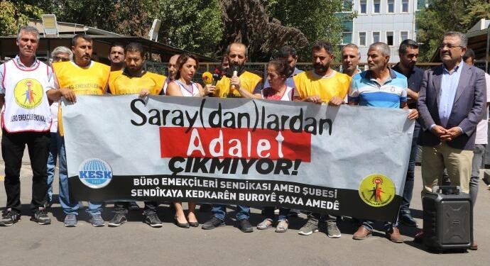 BES Amed Şubesi’nden eylem: Saraylardan adalet çıkmıyor