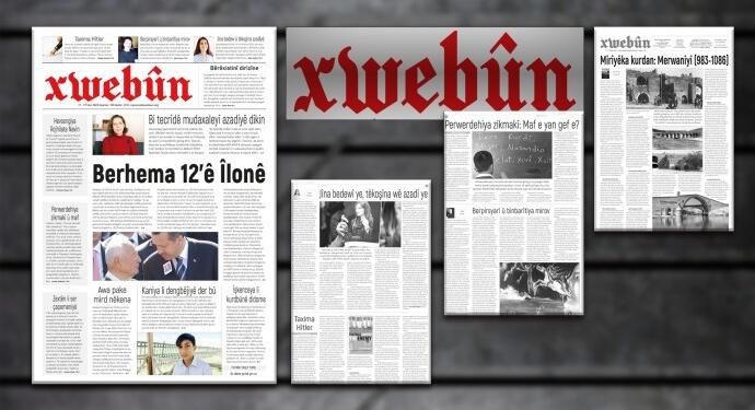 Xwebûn gazetesi ‘Berhema 12’ê Îlonê’ manşetiyle çıktı
