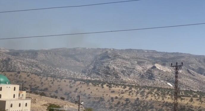 Asker ablukasındaki Bana’da yangın çıktı