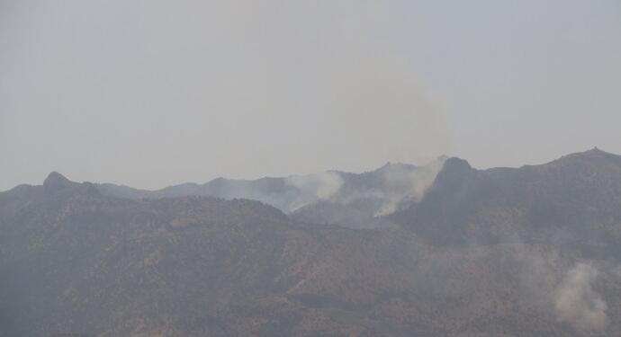 Cudi Dağı’nda yangın
