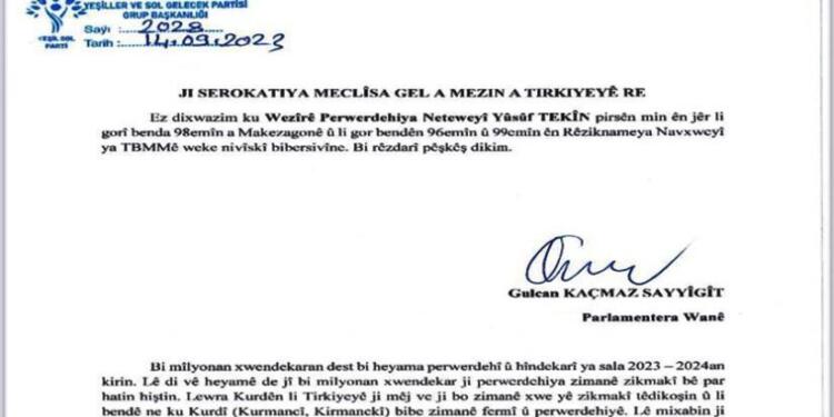 Meclis’e sunulan Kürtçe önerge kabul edilmedi