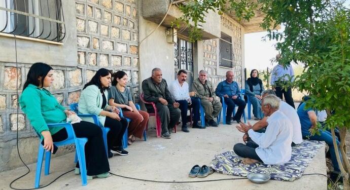 Yeşil Sol Parti heyeti Bana köyünü ziyaret etti
