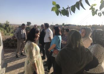 Yeşil Sol Parti heyetinden ablukadaki Bana köyüne ziyaret