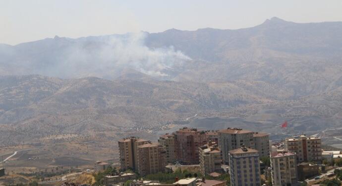 Cûdî Dağı’nda çıkan yangın kendiliğinden söndü