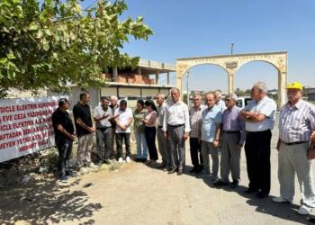 DEDAŞ’ın kestiği cezaya karşı oturma eylemi başlattı