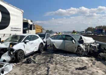 Edirne-İstanbul TEM’de zincirleme kaza: 1 ölü 36 yaralı