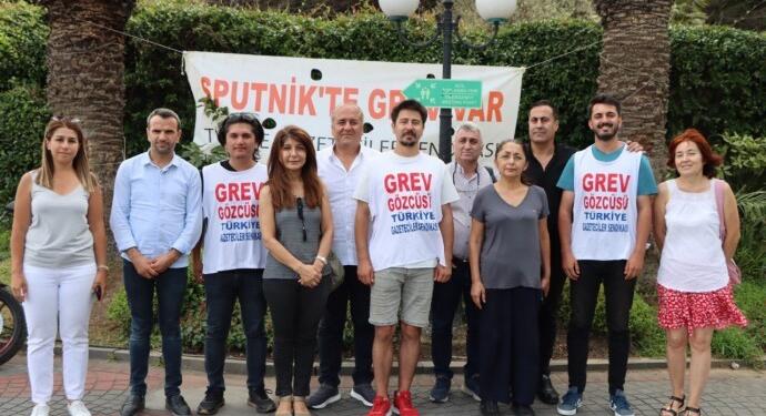 Yeşil Sol Parti’den grevdeki Sputnik çalışanlarına ziyaret