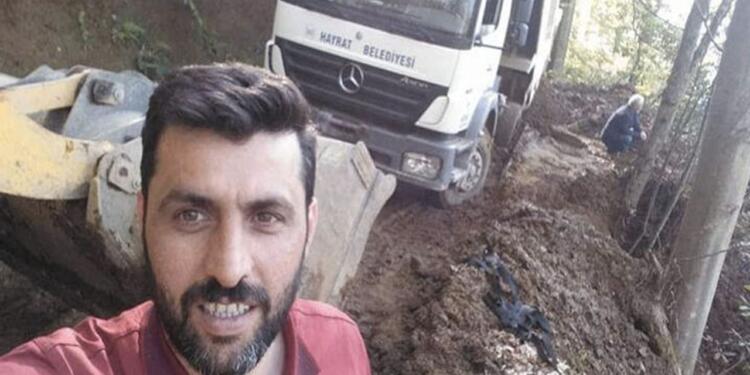 Heyelan temizleme çalışması sırasında kamyon devrildi: Şoför yaşamını yitirdi