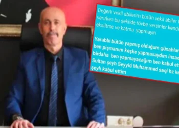 İlçe Milli Eğitim Müdürü’nden Menzil şeyhine bağlılık yemini