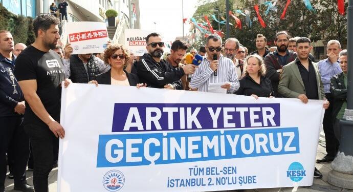 Tüm Bel-Sen emekçilerinden TİS eylemi