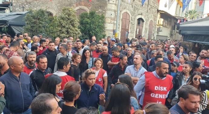 İZENERJİ’de iş bırakma eylemi