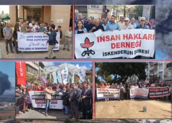 Birçok ilde savaş protesto edildi