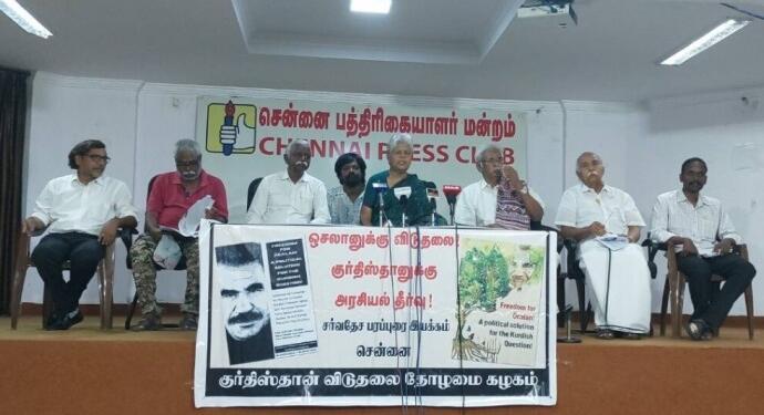 Tamil örgütlerinden ‘Abdullah Öcalan’a özgürlük’ kampanyasına destek