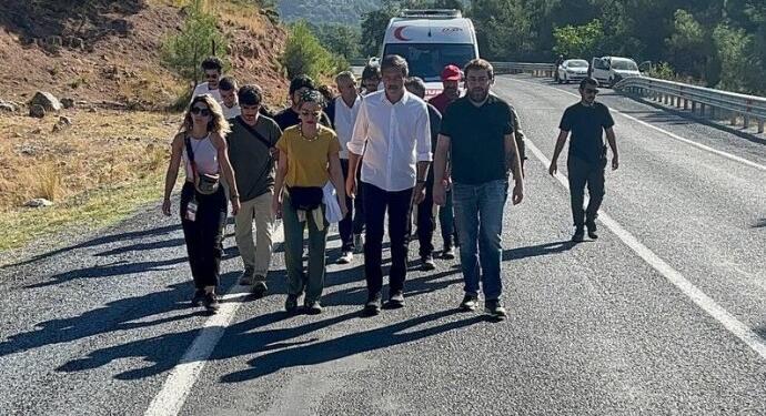 ‘Özgürlük Yürüyüşü’nde doğa talanına dikkat çekildi