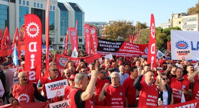 DİSK’ten vergide adalet talebiyle miting: Mücadelemizi yükselteceğiz