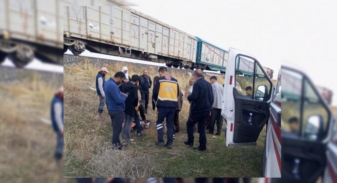 Wan’da koyunlar ve çobana tren çarptı