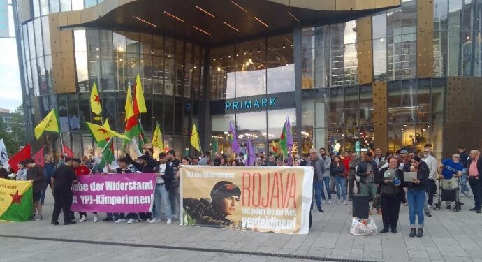 Almanya ve İsveç’te Rojava’ya saldırılar protesto edildi 