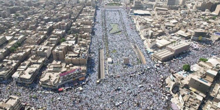 Bağdat’ta binler Filistin için toplandı
