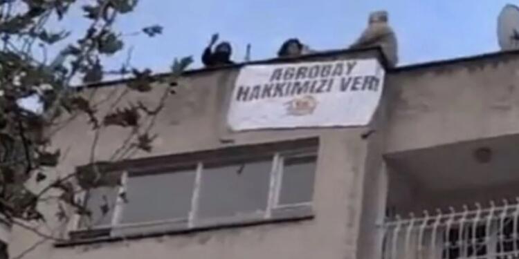 Çatıya çıkarak eylem yapan Agrobay işçileri gözaltına alındı