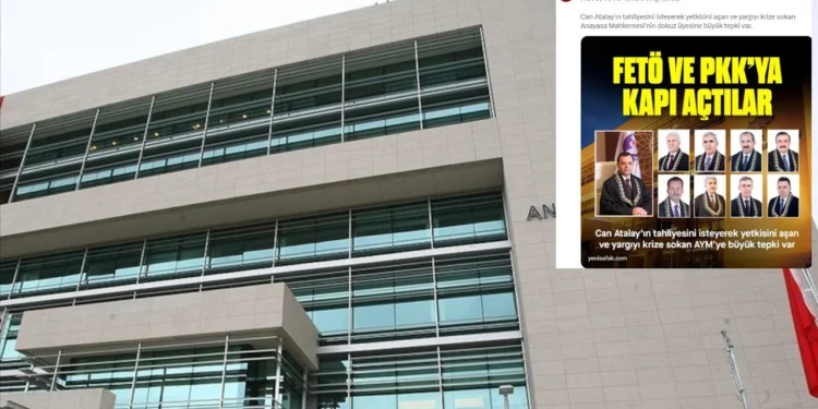 Yeni Şafak AYM üyelerini hedef gösterdi