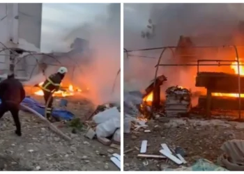 Hatay’da depremzedelerin kurduğu beş çadır yangında kül oldu