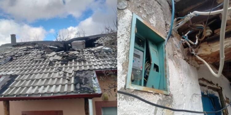 Konya’da iki eve yıldırım düştü