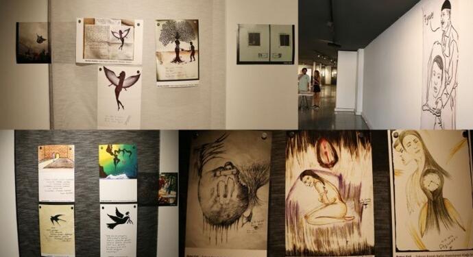 Tutsaklardan ‘İçeride Dışarıda’ şiddet temalı sergi