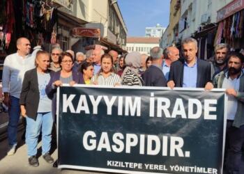 Qoser’de kayyum protestosu