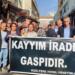 Qoser’de kayyum protestosu