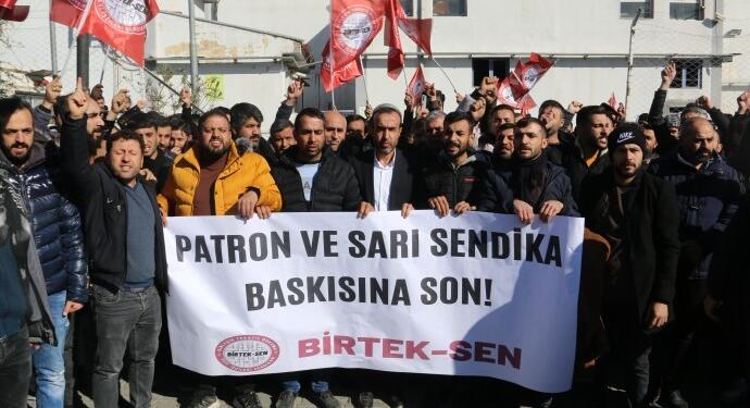 Özak Tekstil işçileri eylemde: Sarı sendika ve patron baskısına son