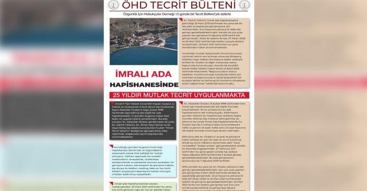 ÖHD’den ‘Tecrit Bülteni’