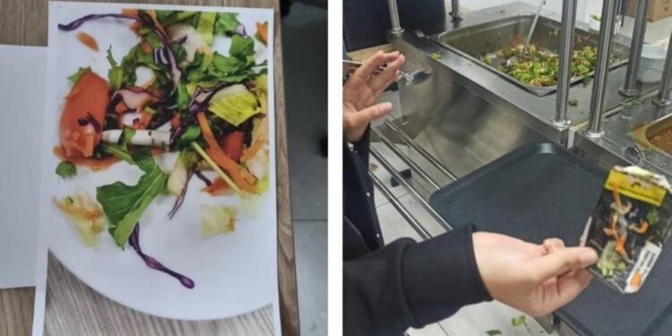 KYK yurdunda yemekten sigara izmariti ve paketi çıktı