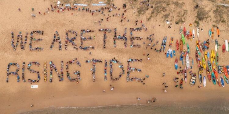 Dünyanın en büyük kömür limanında iki günlük işgal eylemi gerçekleştirildi