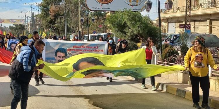 Qamişlo’da ‘Abdullah Öcalan’a özgürlük’ yürüyüşü başladı