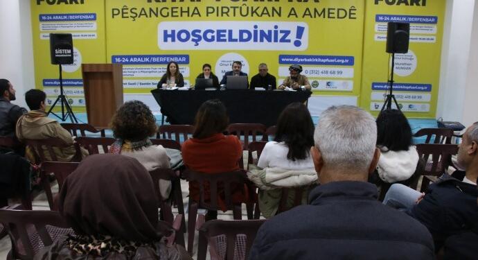 Mezopotamya Kitap Fuarı 2’nci gününde: Kürt kurumlarına baskılar konuşuldu