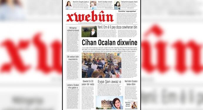 Xwebûn ‘Dünya Öcalan’ı okuyor’ manşetiyle çıktı