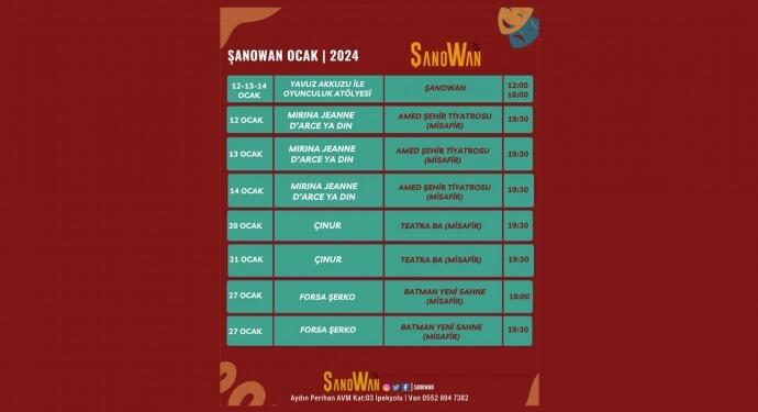 ŞanoWan’ın Ocak ayı takvimi açıklandı