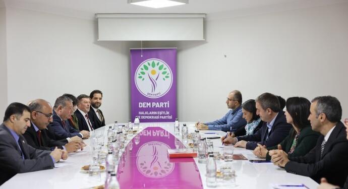Alevi örgütlerinden DEM Parti ziyareti