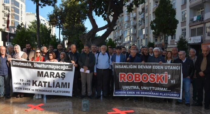 Mersin’de Mereş ve Roboskî anması