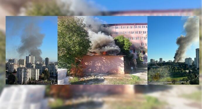 Eski Adana Devlet Hastanesi’nde yangın