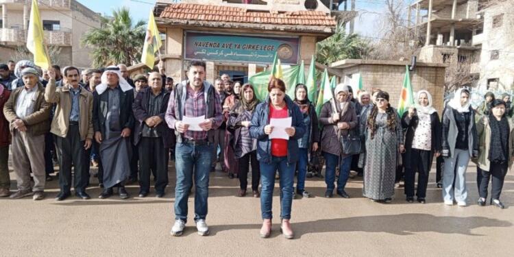 Kuzey ve Doğu Suriye’de halklar Türkiye saldırılarını protesto etti