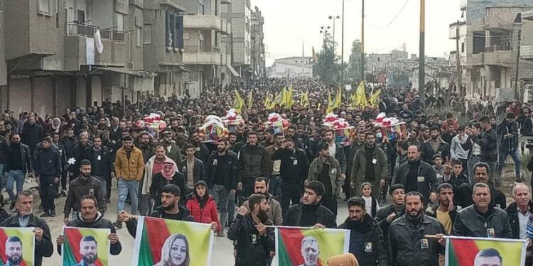 Qamişlo’da kitlesel uğurlama