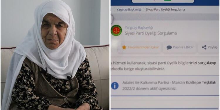 81 yaşındaki kadının HDP üyeliği silinip AKP üyesi yapıldı