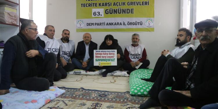 Ankara’daki açlık grevi 4’üncü gününde: Barışa çıra olan canların yanındayız 