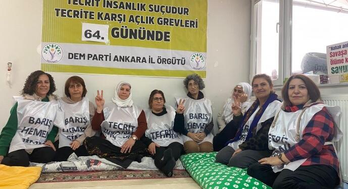 Ankara’daki açlık grevini bugün kadınlar sürdürdü