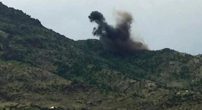 Türkiye savaş uçakları, Amediyê bombaladı