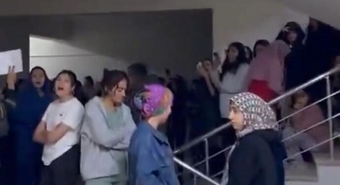 Îdir KYK yurdunda protesto