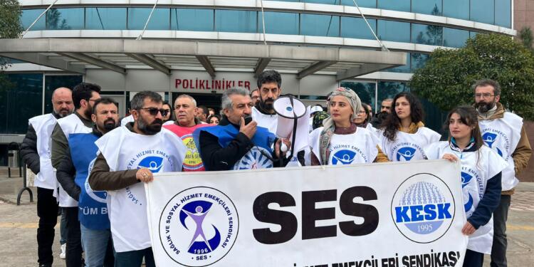 SES Mêrdîn Şubesi mobbingi protesto etti