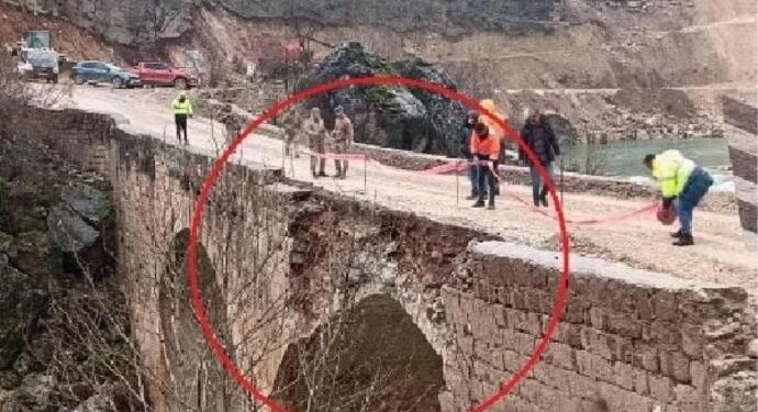 Amed Barsu’ndan dinamitle tahrip edilen tarihi köprü için suç duyurusu