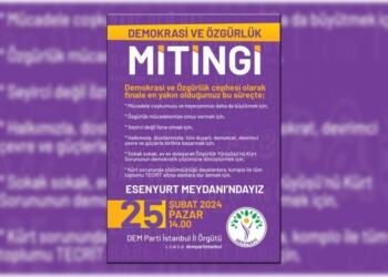 DEM Parti İstanbul’da ‘Özgürlük Mitingi’ düzenleyecek